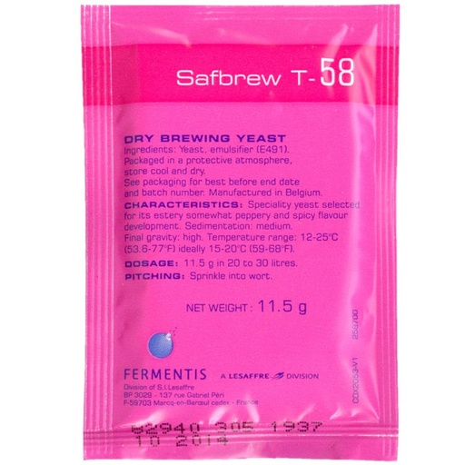 Levadura Safbrew T-58 11.5g - Fermentis